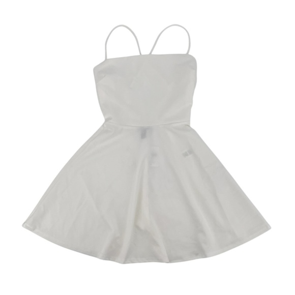 Windsor White Spaghetti Strap Lace Trimmed Mini Skater Dress Size Small Women’s - Picture 1 of 5